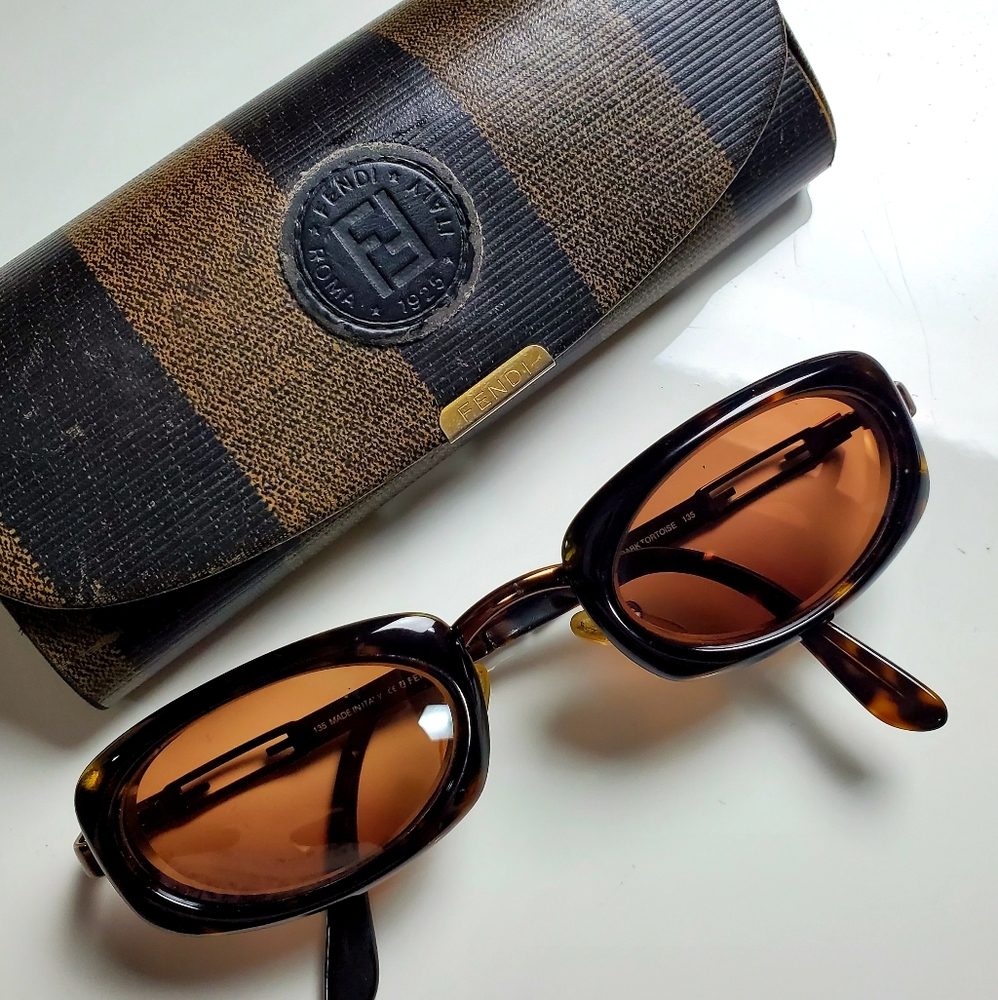 Fendi dark tortoise glasses